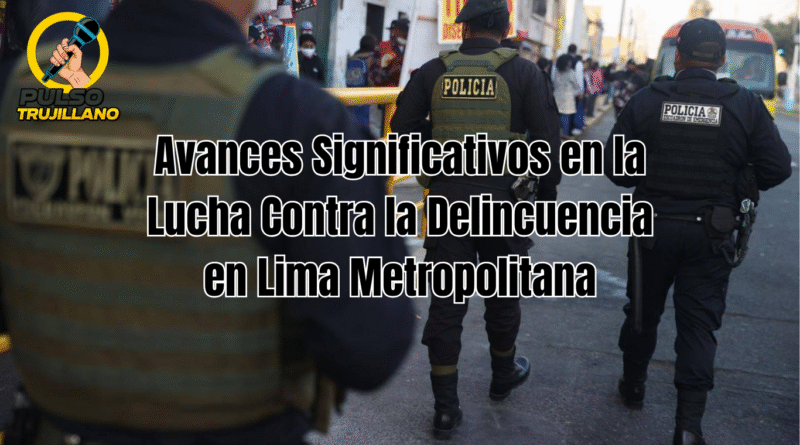 Avances Significativos en la Lucha Contra la Delincuencia en Lima Metropolitana